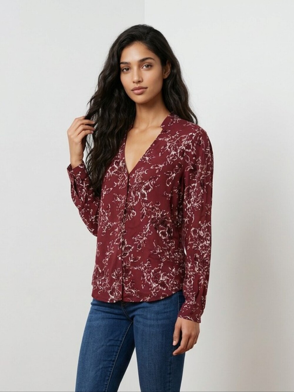 NWT Amuse Society BEACH VIDA BLING Blouse ~small